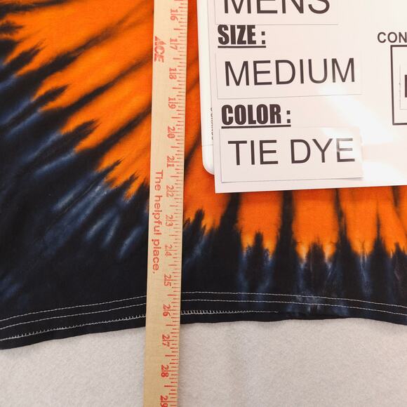 Gildan Casual Crew Neck Short Sleeve T Shirt Mens Size Medium M Tie-dye Multi - Picture 8 of 9